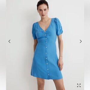 Madewell V-Neck Button Front Mini Dress size 6